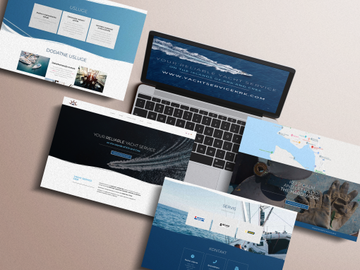 D&D Yacht Service: Dizajn Landing stranice