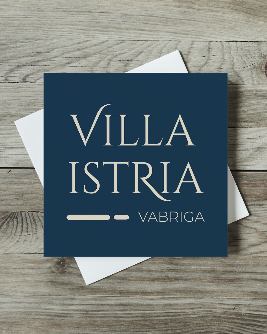 dizajn promotivnog mateirjala: villa Istria