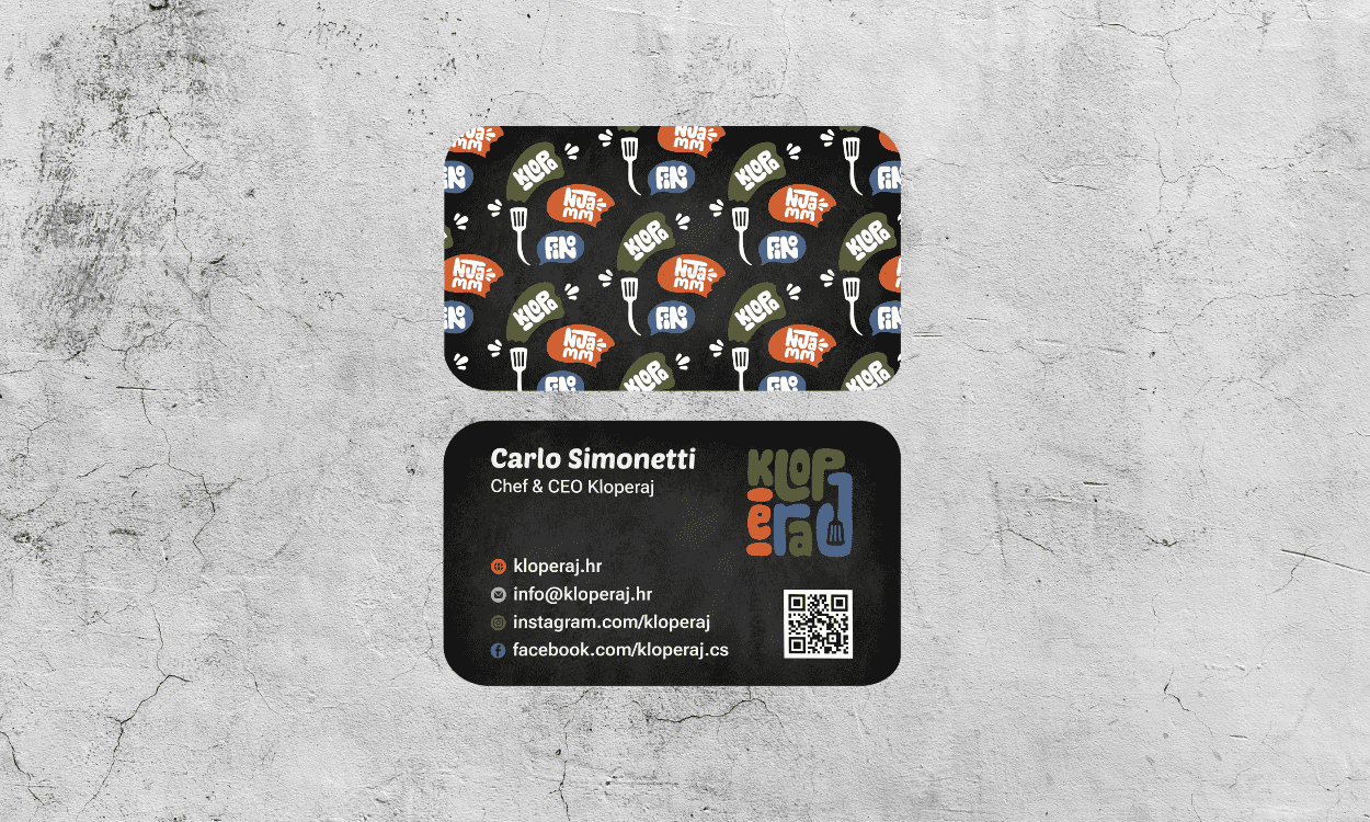 dizajn vizitke za catering brand